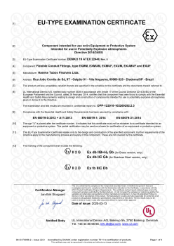 Certificado ATEX