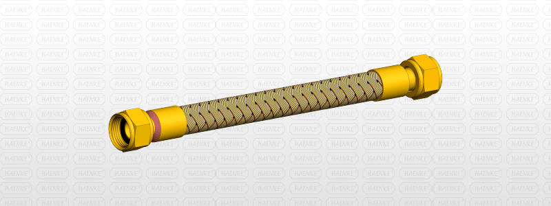 Tubo metálico flexível em latão (tomback)
