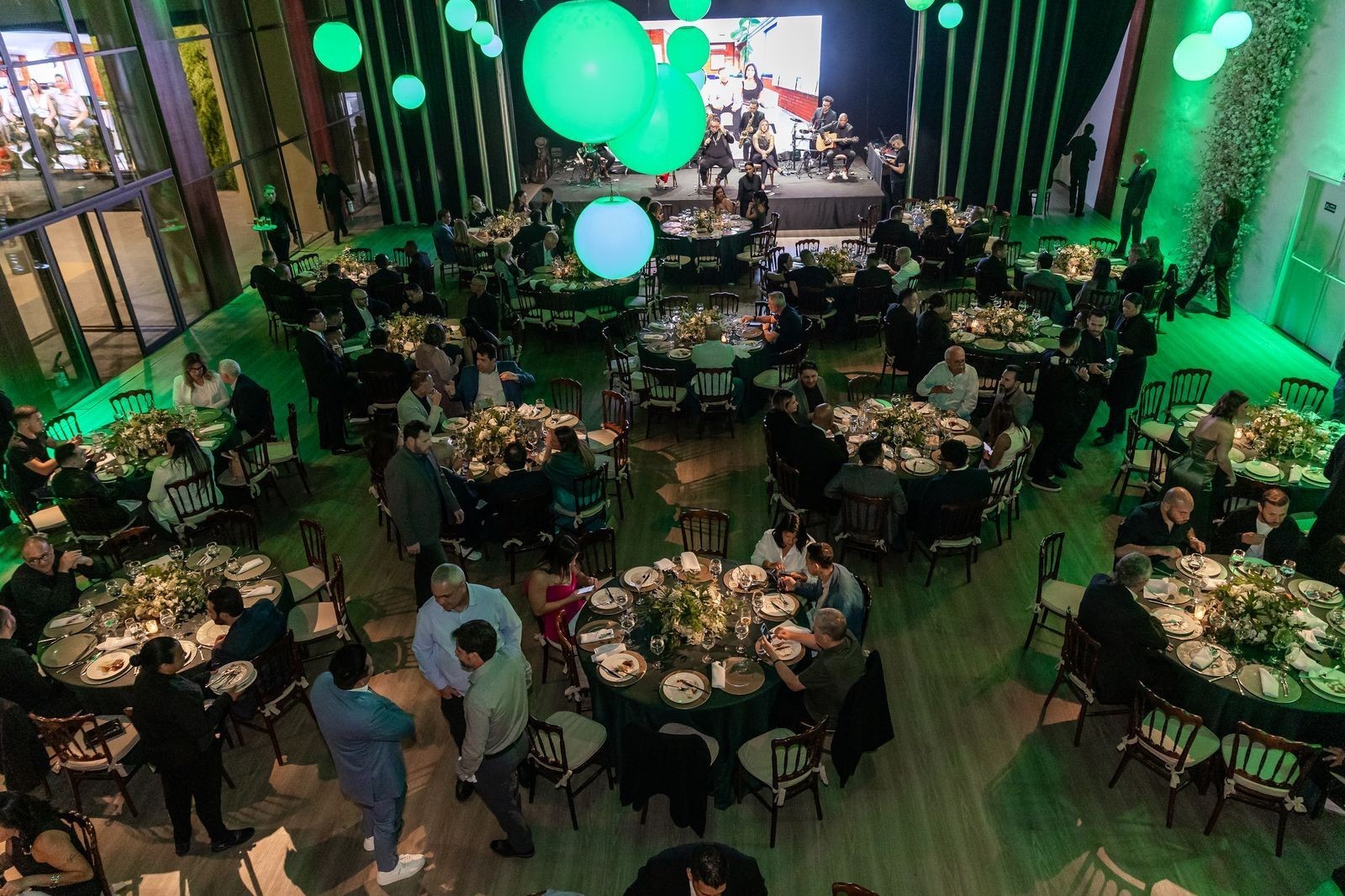 Panoramic image of Haenke's 40th anniversary celebration