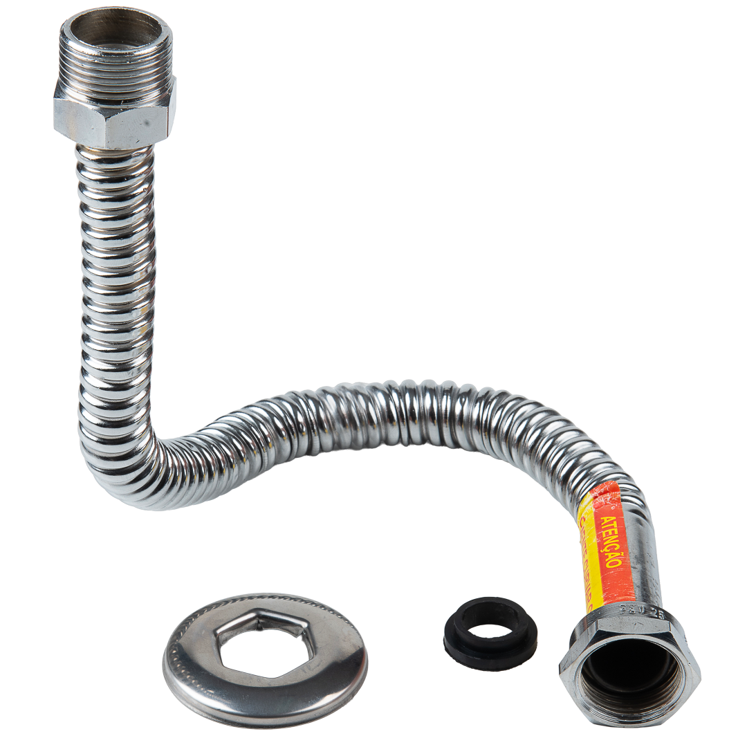 Flexíveis em Cobre Cromado para Água